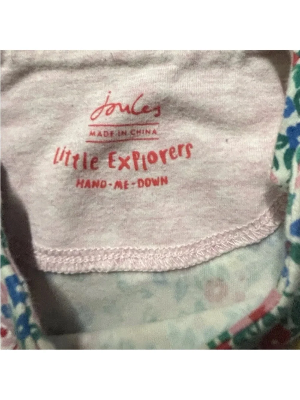 Baby Girl Joules Animal Floral Long Sleeve Dress Size 9-12 Months - Picture 3 of 4